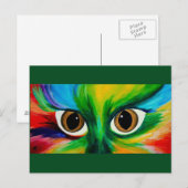Carte Postale Les yeux des chats (Devant / Derrière)