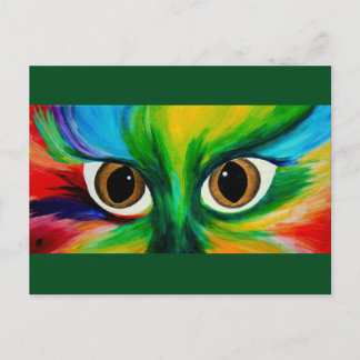 Carte Postale Les yeux des chats
