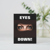 CARTE POSTALE LES YEUX DESCENDENT ! (Debout devant)