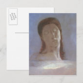 Carte Postale Les yeux fermés, 1890 (Devant / Derrière)