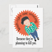 Carte Postale Les Yeux Irlandais sourient... (Devant / Derrière)