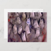 CARTE POSTALE LES YEUX REGARDENT-2 (Devant / Derrière)