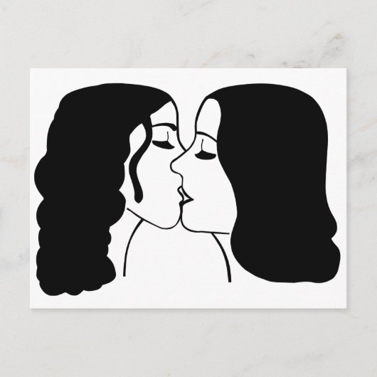 Carte Postale Lesbian Kiss (Devant)