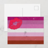 Carte Postale Lesbienne (bâton à lèvres) (Devant / Derrière)