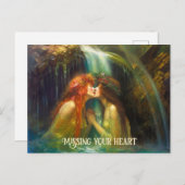 Carte Postale Lesbiennes en chute d'eau (Devant / Derrière)