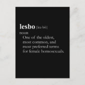 Carte Postale LESBO (définition) (Devant)