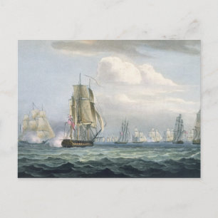 Carte Postale L'escadron de Sir Sidney Smith (1764-1840) engagea