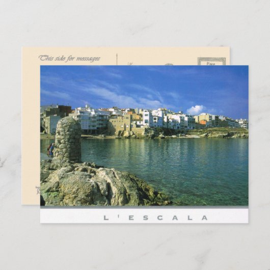Carte Postale L'escala Espagne (Devant / Derrière)