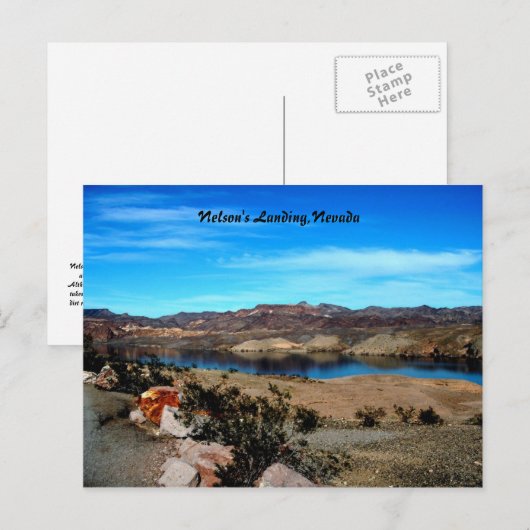Carte Postale l'escale de Nelson, Nevada (Devant / Derrière)