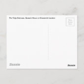 Carte Postale L'escalier aux tulipes, Queen's House à Greenwich (Dos)