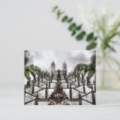 Carte Postale L'escalier baroque de Bom Jesus à Braga (Debout devant)