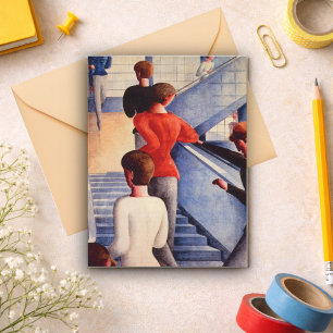 Carte Postale L'escalier Bauhaus par Oskar Schlemmer