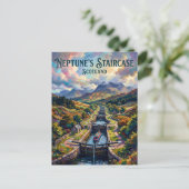 Carte Postale L'escalier de Neptune Écosse (Debout devant)