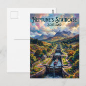 Carte Postale L'escalier de Neptune Écosse (Devant / Derrière)