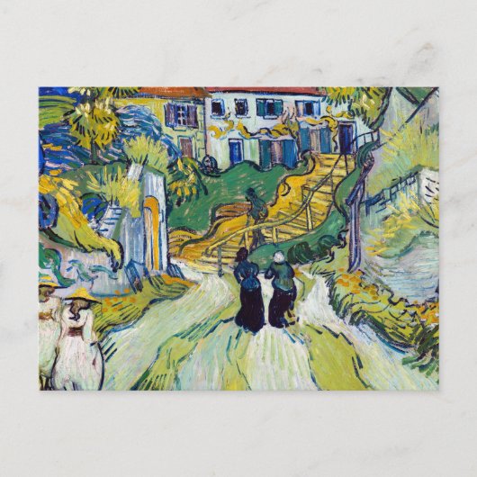 Carte Postale L'escalier de Vincent van Gogh à Auvers (Devant)