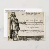 Carte Postale L'escrime Renaissance (Devant / Derrière)