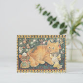 CARTE POSTALE  LESLEY ANNE IVORYS CHRISTMAS CAT POSTCARD (Debout devant)