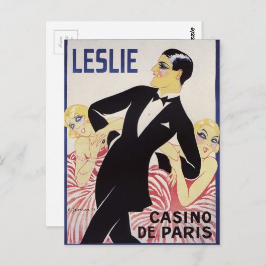 Carte Postale Leslie ! (Devant / Derrière)