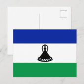 Carte postale Lesotho Flag (Devant / Derrière)