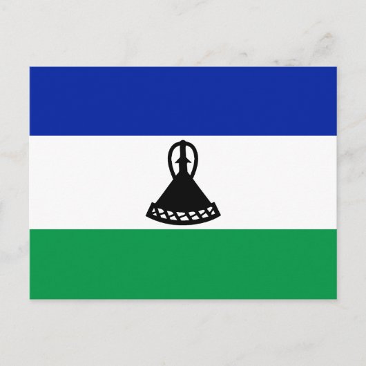 Carte postale Lesotho Flag (Devant)