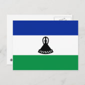 Carte postale Lesotho Flag (Devant / Derrière)