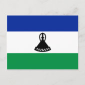 Carte postale Lesotho Flag (Devant)