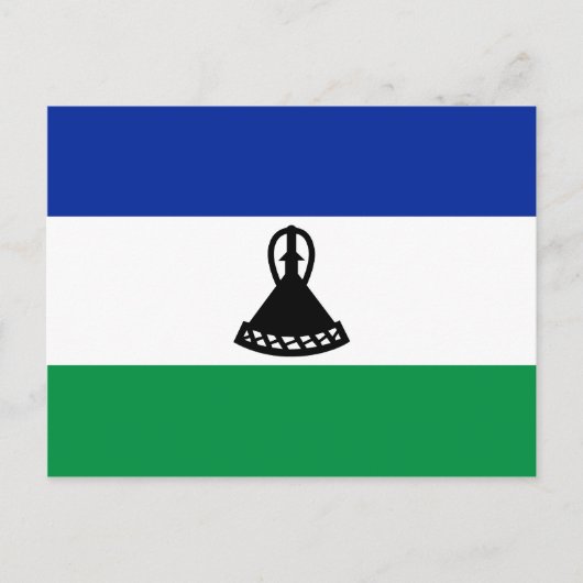 Carte postale Lesotho Flag (Devant)