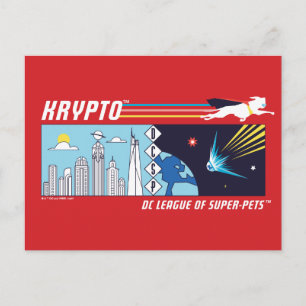 Carte Postale L'espace extra-atmosphérique de Krypto vers la mét