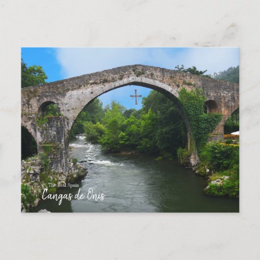 Carte Postale L'Espagne réelle - Puente romano de Cangas de Onís (Devant)