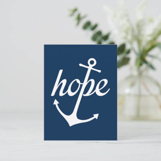 Carte Postale L'espérance ancre l'âme (Hébreux 6:19) (Debout devant)
