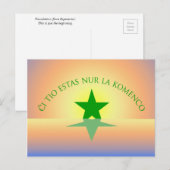 Carte postale : l'espéranto, juste le début (Devant / Derrière)