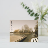 Carte Postale L'Esplanade de la rivière Charles (sépia) (Debout devant)