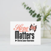 Carte Postale L'ESPOIR DU Cancer utérin COMPTE (Debout devant)