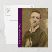 Carte Postale L'Espoir Ne Sera Jamais Silencieux (Devant / Derrière)