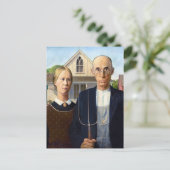 Carte Postale L'Esprit Agricole, Grant Wood American Gothic (Debout devant)