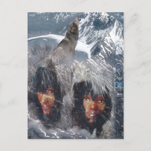 Carte Postale L'esprit autochtone en Alaska (Devant)