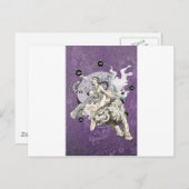 Carte Postale L'esprit chinois du tigre avec l'élément chinois (Devant / Derrière)