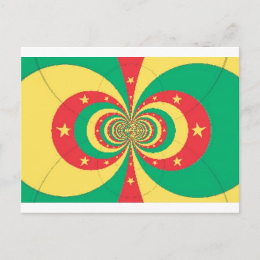 Carte Postale L'Esprit du Cameroun : Lions indomptables (Devant)