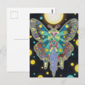 Carte Postale L'esprit du papillon de lune (Devant / Derrière)