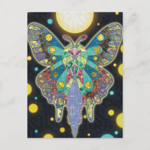 Carte Postale L'esprit du papillon de lune