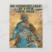 Carte Postale L'esprit indestructible d'un guerrier (Devant)