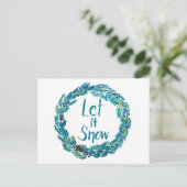 Carte Postale Let It Snow Postcard (Debout devant)
