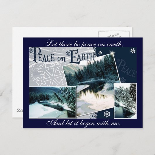 Carte Postale Let there be on earth (Devant / Derrière)