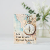 Carte Postale Let Your Dreams Be Your Compass (Debout devant)