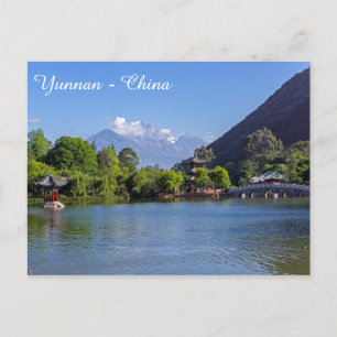 Carte Postale L'étang du Dragon Noir, Shigu, Yunnan - Chine