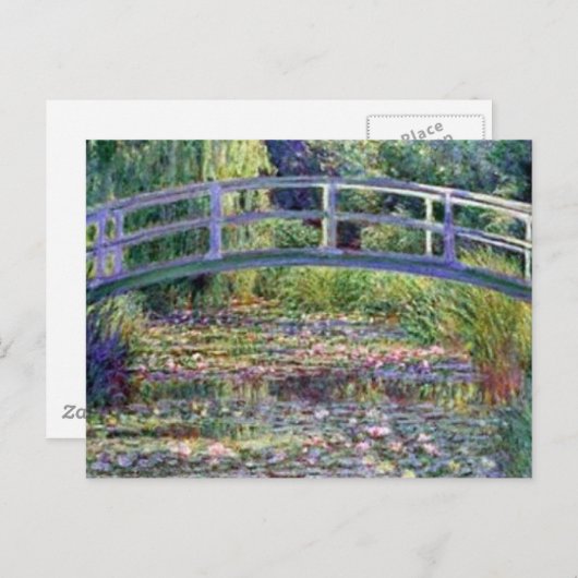 Carte Postale L'étang Water Lily par Claude Monet (Devant / Derrière)