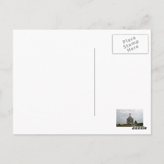 Carte Postale L'état du monument de Pennsylvanie (Dos)