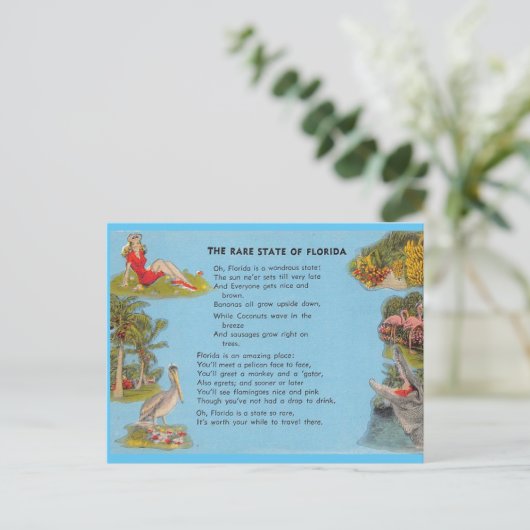Carte Postale L'État rare de Floride (Debout devant)