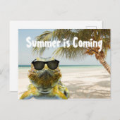 Carte Postale L'été arrive (Devant / Derrière)