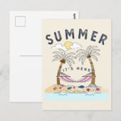 CARTE POSTALE L'ÉTÉ C'EST LÀ (Devant / Derrière)